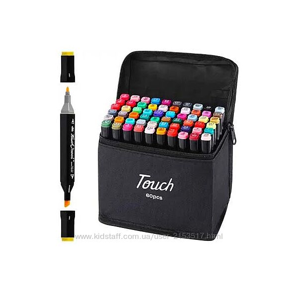 Набір маркерів скетч для малювання Touch 60 шт. уп