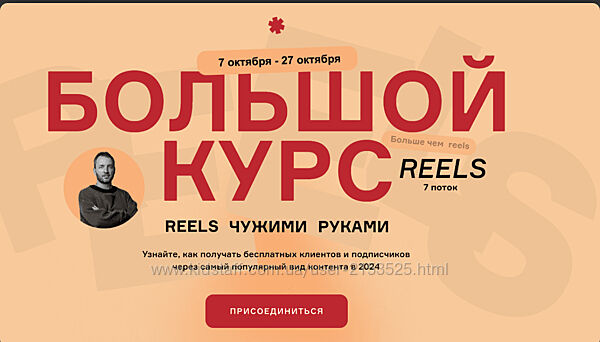 Артём Сенаторов Большой курс Reels чужими руками. БК7 - 7 поток. Тариф VI