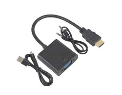Переходник HDMI to VGA с аудио и питанием