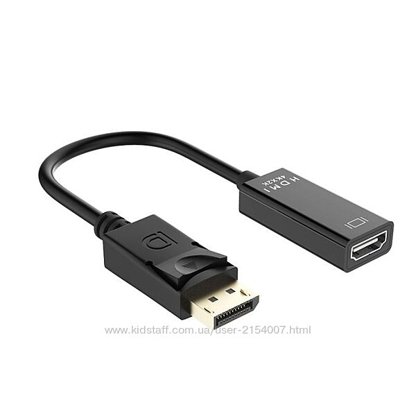 Кабель переходник DisplayPort DP на HDMI 4K