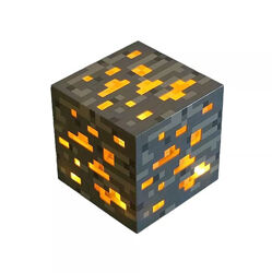 Блок ночник золото Майнкрафт 7.5см желтый Minecraft аккумулятор