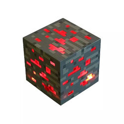 Блок ночник редстоун Майнкрафт 7.5см красный Minecraft аккумулятор