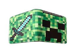 Кошелек бумажник Minecraft Creeper крипер зеленый