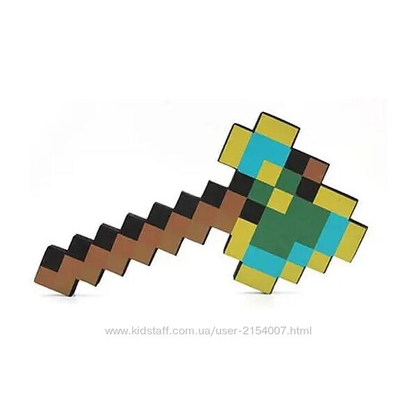 Алмазно-золотой топор Minecraft 40 см