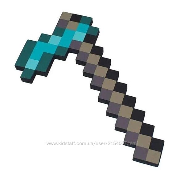 Изумрудная мотыга Minecraft 40 см