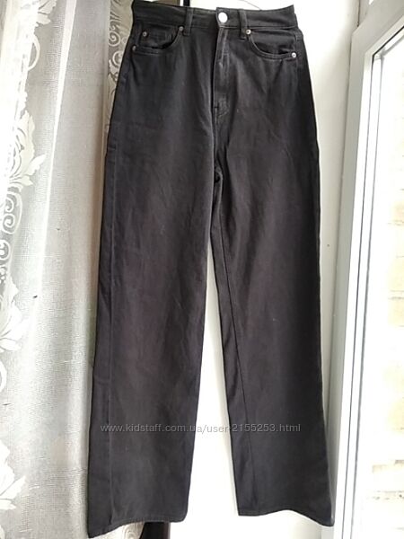 H&M джинсы колюты черные 36 размер S