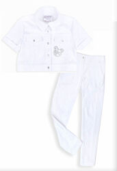 Белые брюки и укороченный жакет Моне р. 110, 116, 122