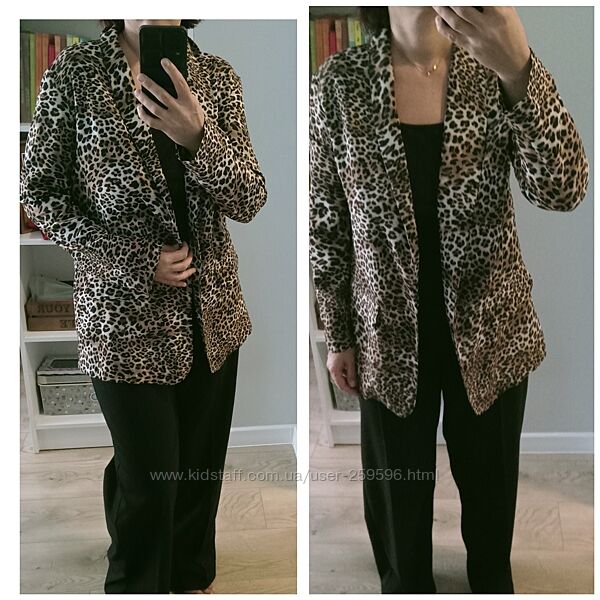 Легкий леопардовий блейзер