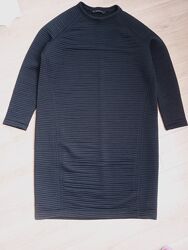 Сукня кокон ребриста тканина