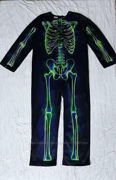 Карнавальный новогодний костюм Скелет на Хеллоуин