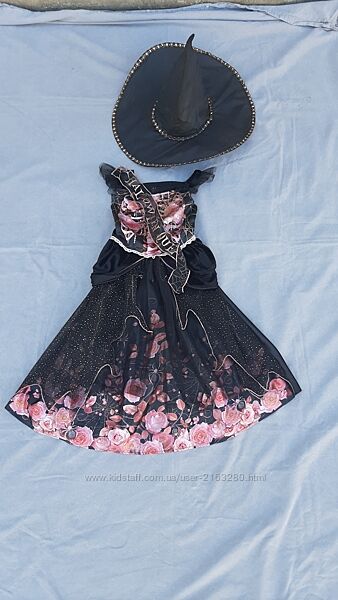 Карнавальный новогодний костюм Колдунья Ведьмочка Волшебница на Хеллоуин