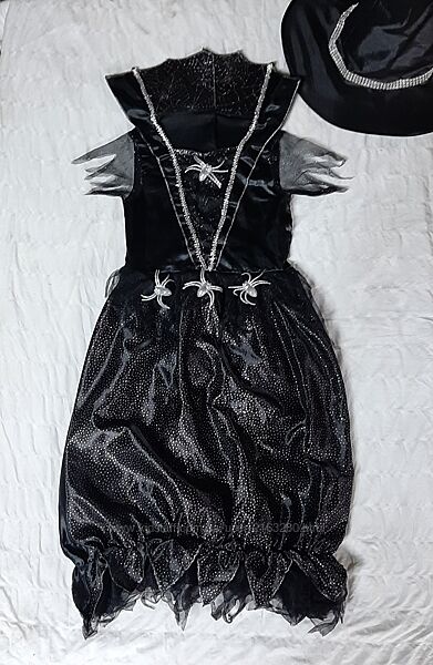 Карнавальный новогодний костюм Колдунья Ведьмочка Волшебница на Хеллоуин