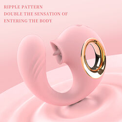 Двойной вибратор с язычком Born To Feeling