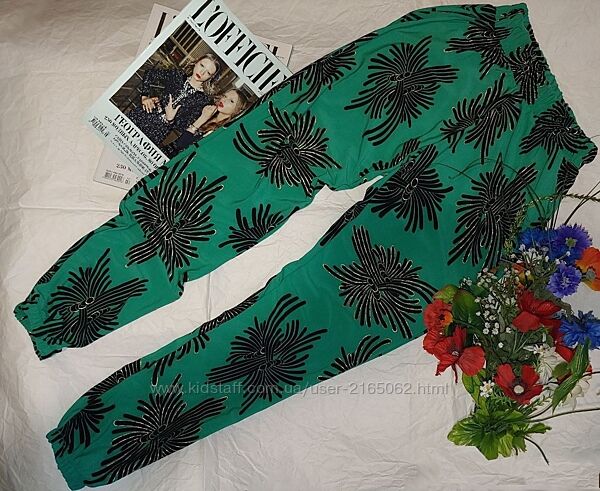 Детская подростковая одежда Штаны в принт размер рост 164 см