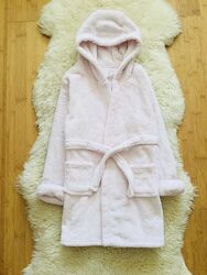 Matalan флісовий, махровий халат. Два розміри 6-7 і 12-13 рок. ніжно-рожеви