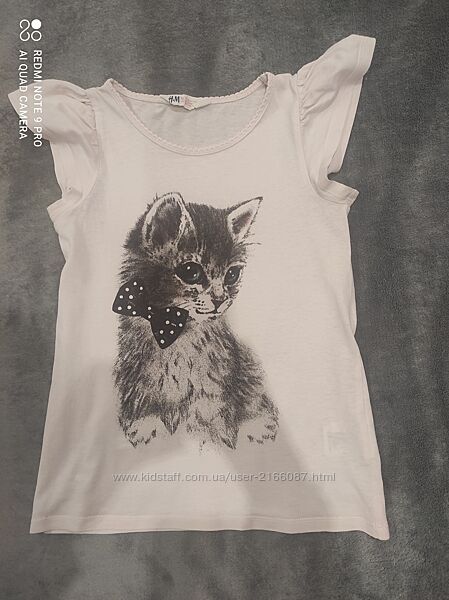  Дитяча футболка від H&M, розмір 8-10 років