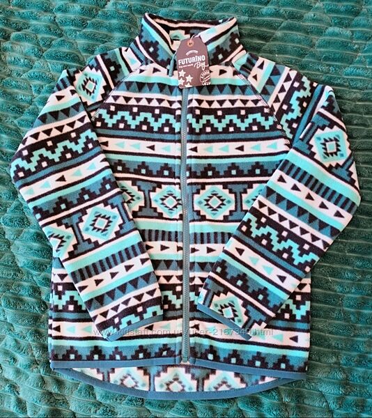 Тепла фліска Futurino 122/128см. Нова. Зимовий етно візерунок