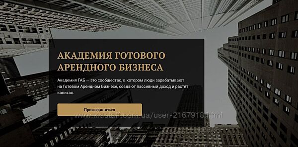 Академия Готового Арендного бизнеса.  Дмитрий Новиков