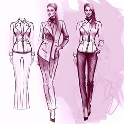 Анна Рукавишникова Fashion-иллюстрация в нейросети 2023