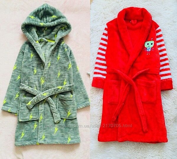 4-6 рок. , 104-116 зріст Primark. Miniclub флісовий, махровий халат банний,
