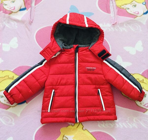 2-3 рок. Lupilu остання колекція London FOG, зимова куртка на флісі з світл