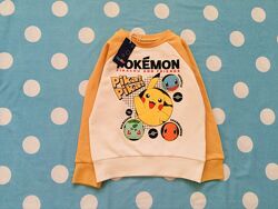 4-5 рок. Lupilu утеплений світшот, толстовка на флісі Pokemon якісний, нови