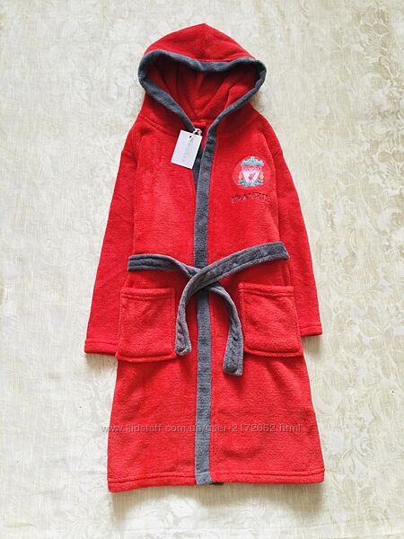 8-9 рок. 128-134 зріст Primark Халат Футболіста флісовий, махровий, пухнаст
