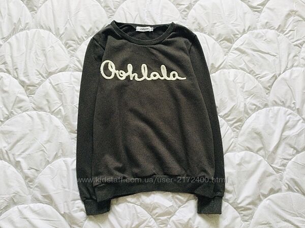 Світшот S-M з 3D надписом, стан нового, Унісекс  довжина 60 пог 49 рукав 