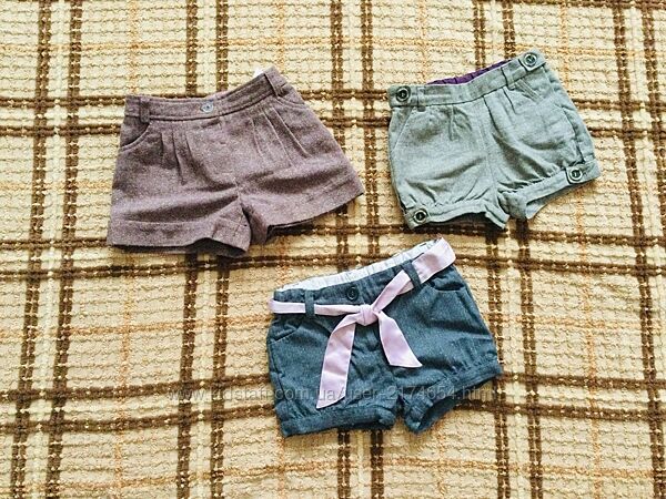 1-3 рок. , Zara. M&Co. теплі шортики під колготки, чудово на демі-сезон. , во
