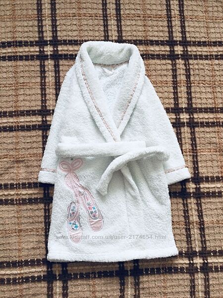 1-3 рок. , Marks&Spencer халат Балерина зі срібним люрексом, красиво виблиск