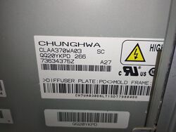 Матриця телевiзора CLAA370WA03 SC