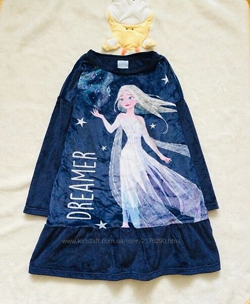 Два розміри 6 рок. Disney Frozen Холодне Серце велюрова тепла сукня з яскра