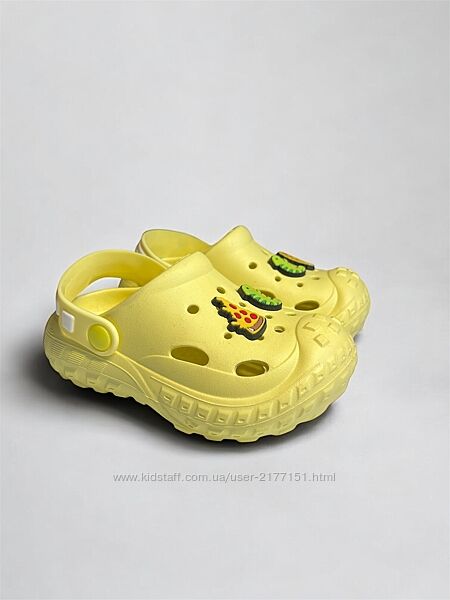 Крокси crocs на дівчинку на хлопчика Dago 26 27 29 30 32 жовтий