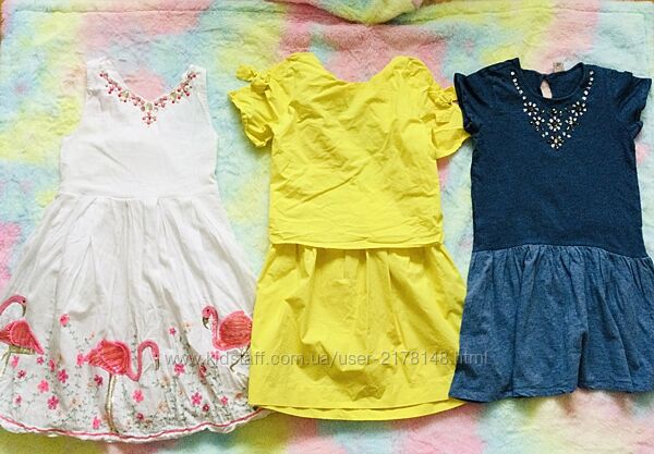 10-12 рок. Брендові сукні. Monsoon. Zara. TU яскравий принт. стан нових, сл
