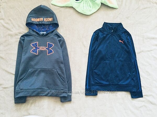 6-7 рок. Under Armour. Puma Оригінал утеплене Худі на флісі, олімпійка, тол