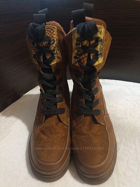 Сапожки кожа замша super my.