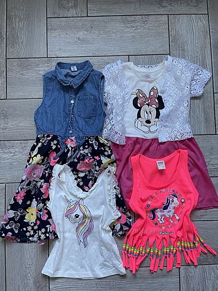 Лот нових речей на дівчинку 2-4 рочки 