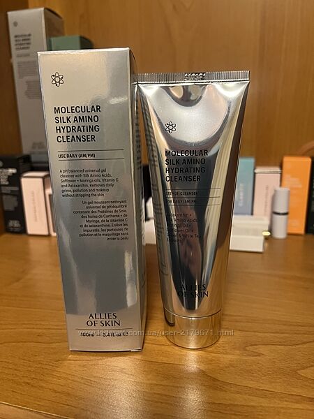 Allies of skin - molecular silk amino hydrating cleanser. 100 ml