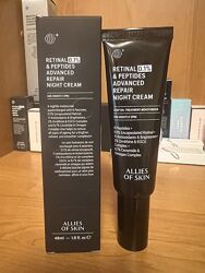 Allies of skin 0.1 retinal & peptides  advanced repair night cream
