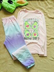 12-13 р Primark флісова піжама з Авокадо. на манжетах, мякенька, тепла  Ст
