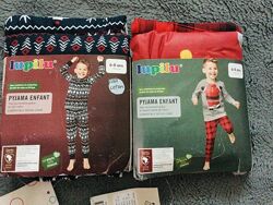 122-128 зріст Pepperts Новорічна трикотажна піжама з 100 бавовна з Різдвя