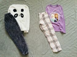 8-9 рок TU. M&S флісова піжама Панда та велюрова Холодне серце. реглан та ш