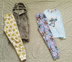 10-11 років Disney флісова піжами з Тедді та Стічем. тепла, мякенька Стан 