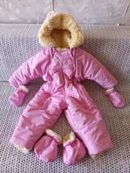 Дитячий зимовий комбінезон для дівчинки