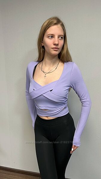 Лонгслів Reebok x Cardi B, лавандовий