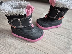 Дутики дитячі для дівчинки на натуральній овчині Demar Bear