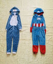 7-8 рок Disney. Флісовий кігурумі Пінгвін і Капітан Америка. Супер - тепла 