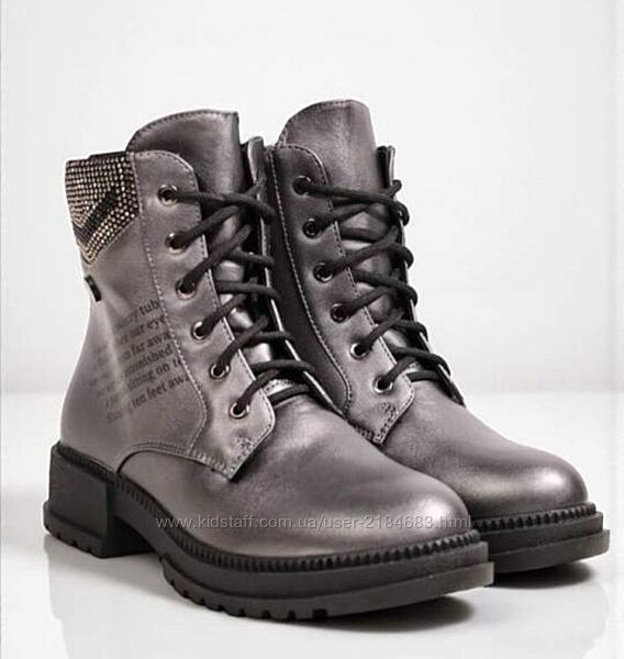 Ботинки для девочки . Эко-кожа/флис. Качество 32,33,34,35,36,37 Размер