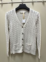 В&acuteязаний білий джемпер на ґудзиках розмір L 