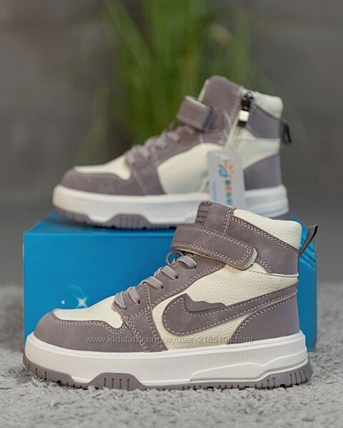 Дитячі черевики nox beige/purple